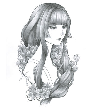 Pencil Art - Bust Up